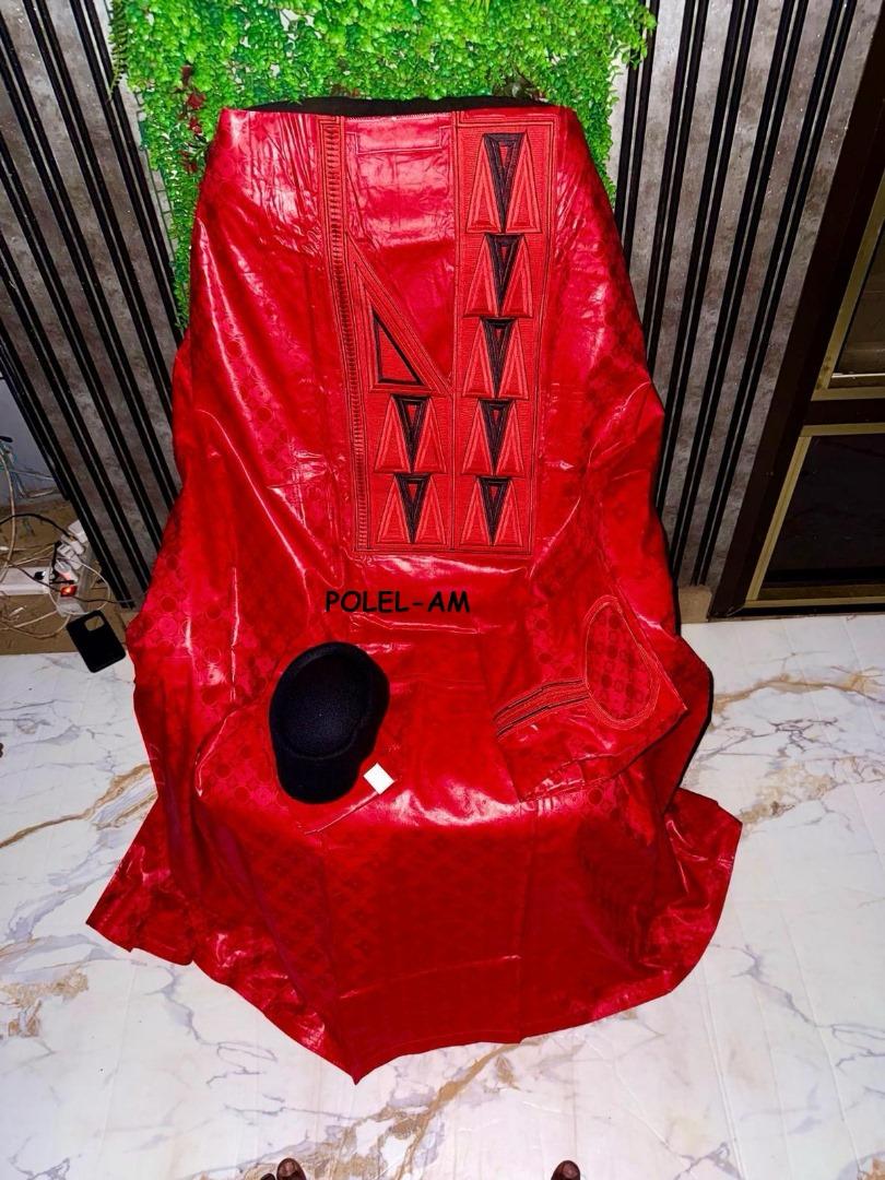 Boubou Africain - Femme - Rouge - NDEYE - Polel Am