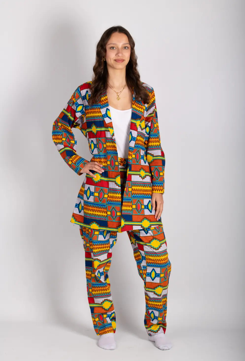 Ensemble coloré imprimé africain tissu wax - POLEL AM