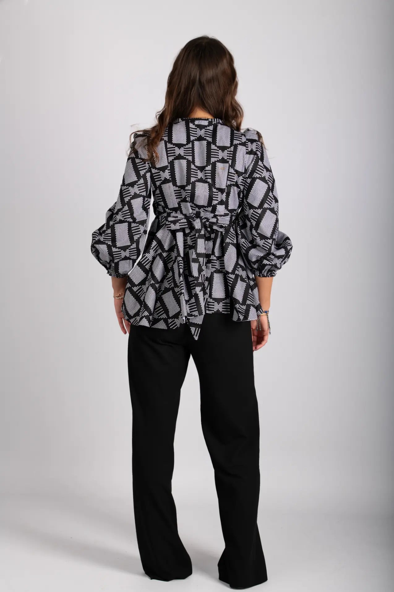 Haut femme imprimé africain tissu wax - POLEL AM