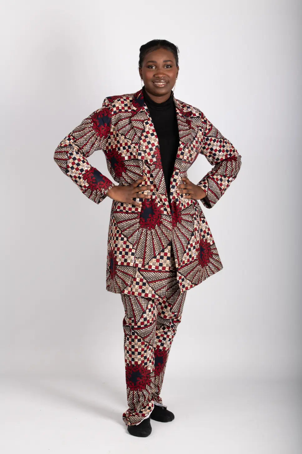 Ensemble femme imprimé africain tissu wax - POLEL AM