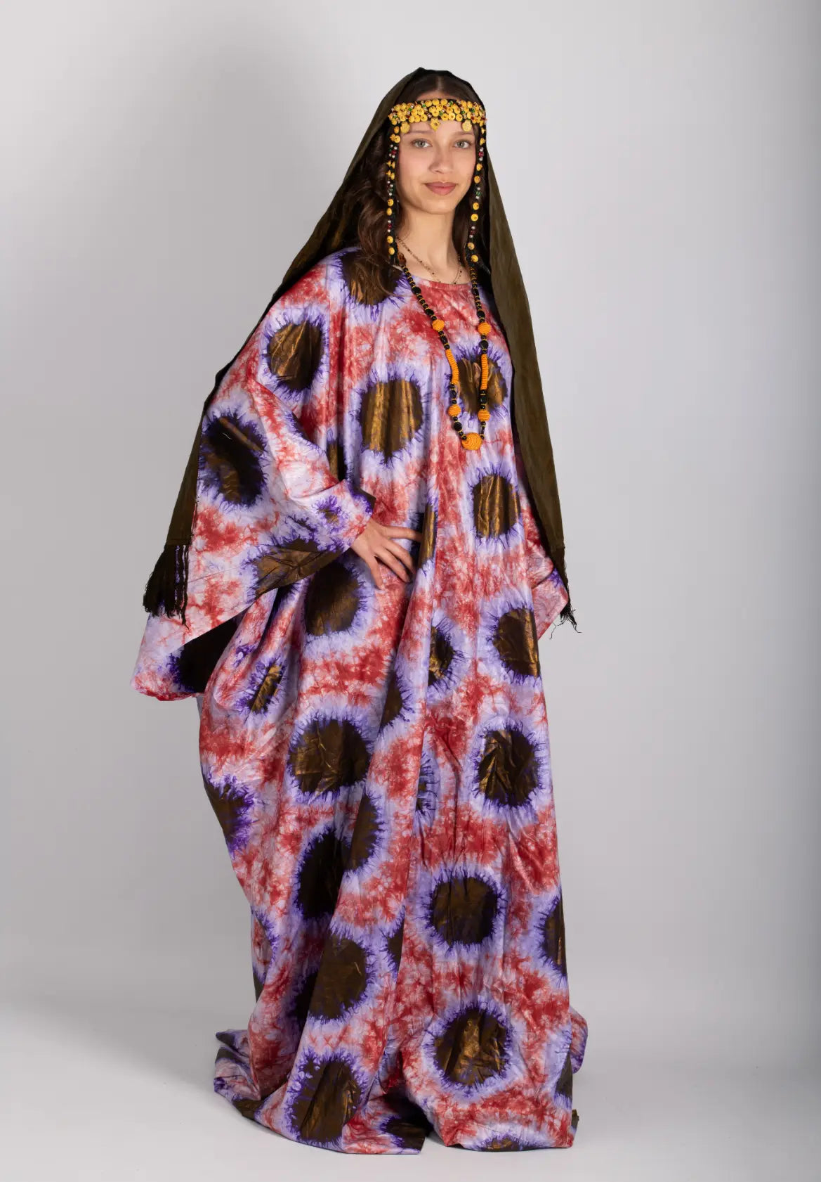 Robe ample femme imprimé africain tissu wax - POLEL AM