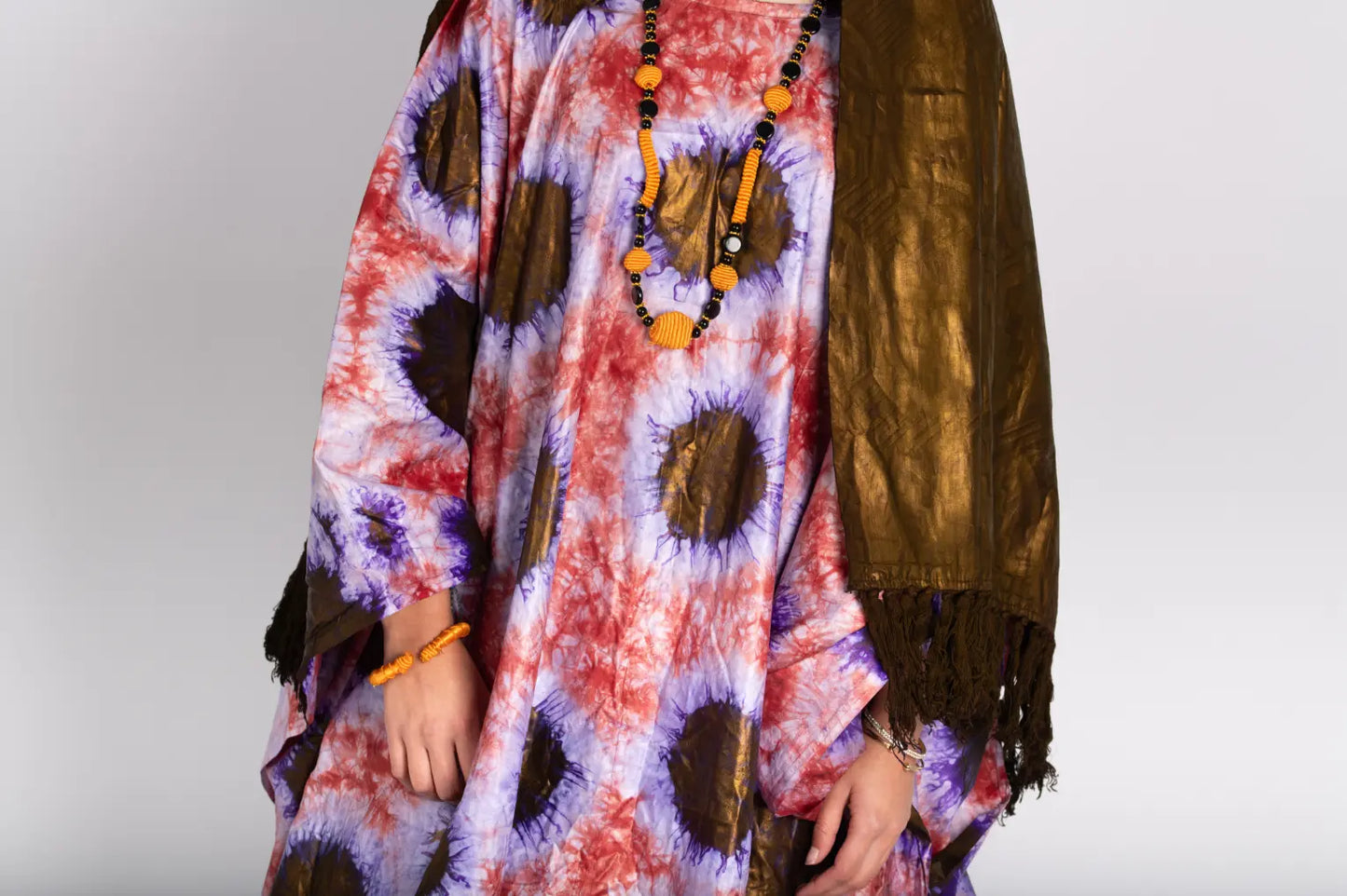 Robe ample femme imprimé africain tissu wax - POLEL AM
