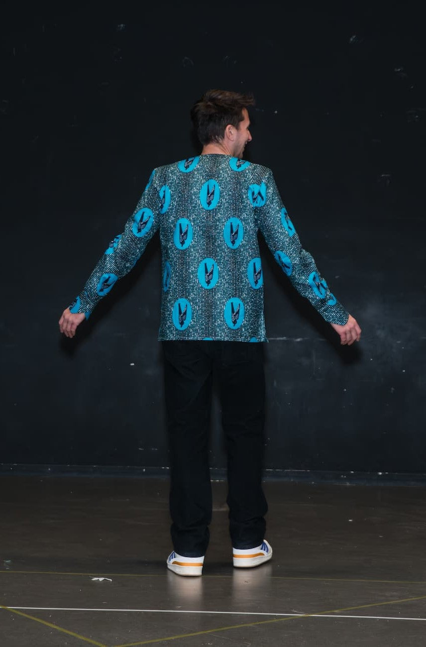 Haut manche longue homme - Tissu Wax - MUSA