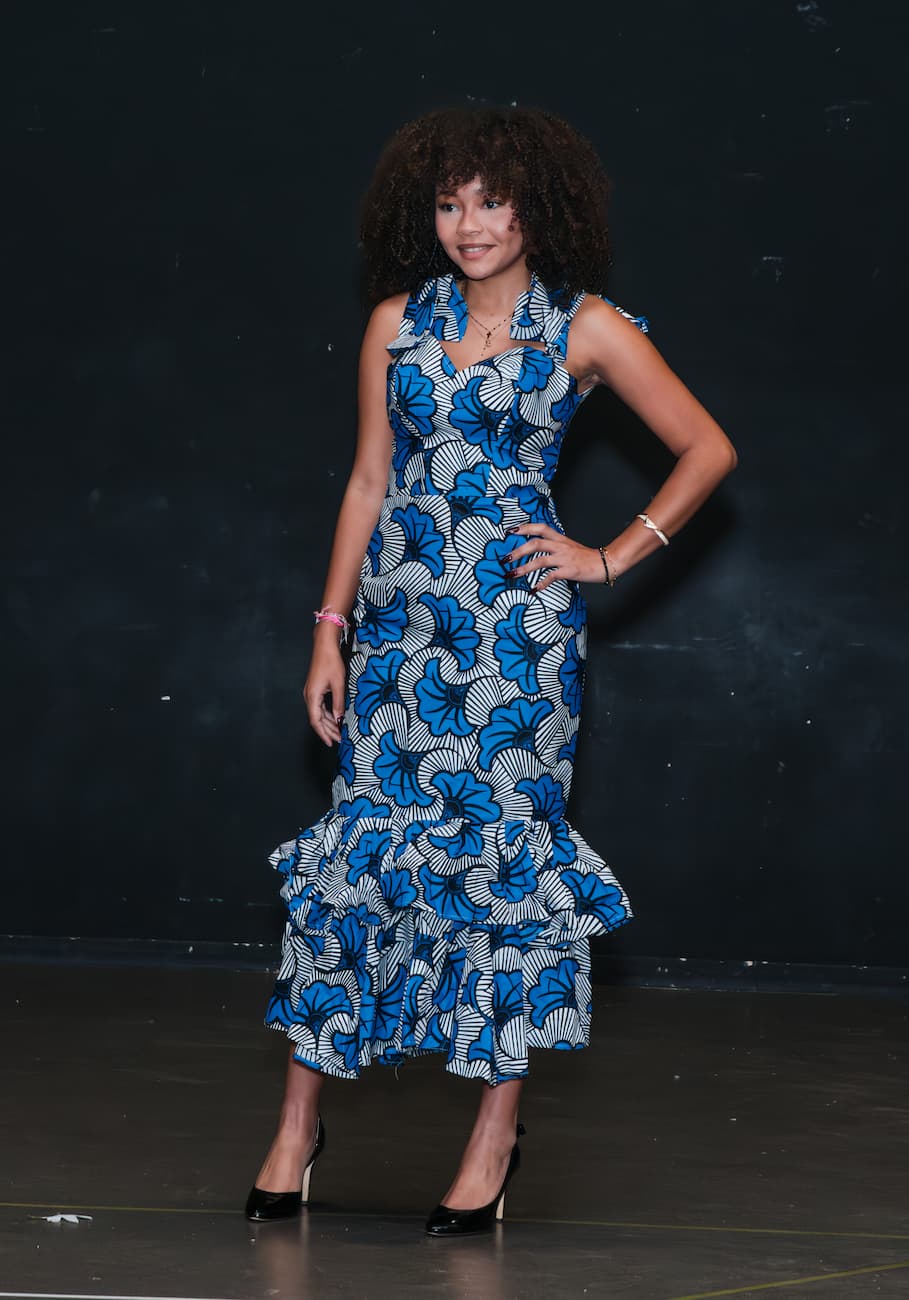 Robe longue Femme - Tissu Wax - SAPHIR