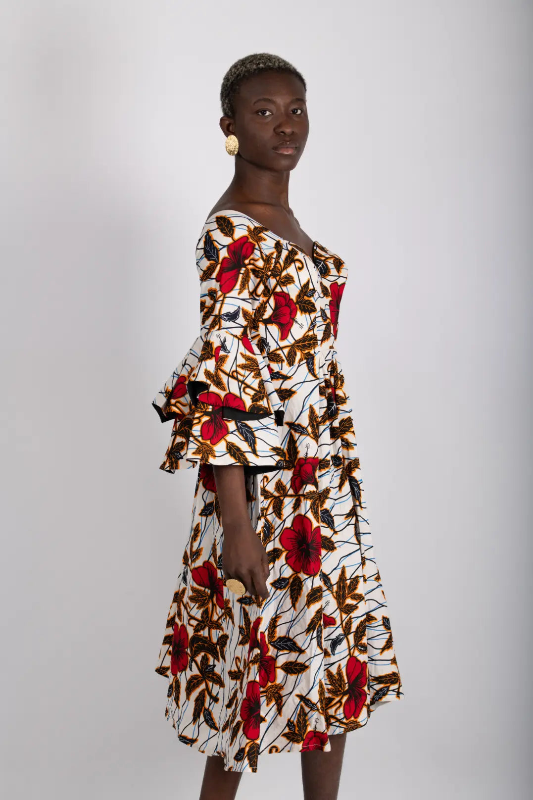 Robe imprimé africain tissu wax - POLEL AM