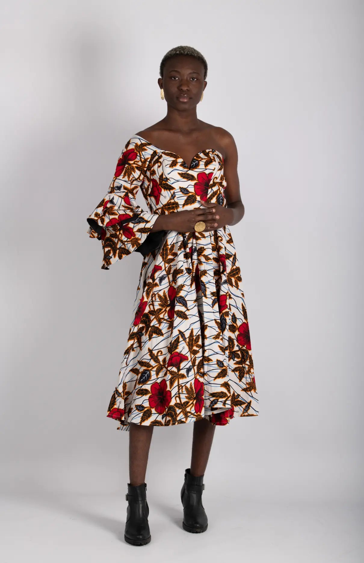 Robe imprimé africain tissu wax - POLEL AM