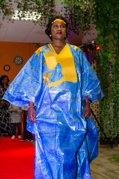 Robe longue Femme - Tissu Wax - SENEGAL