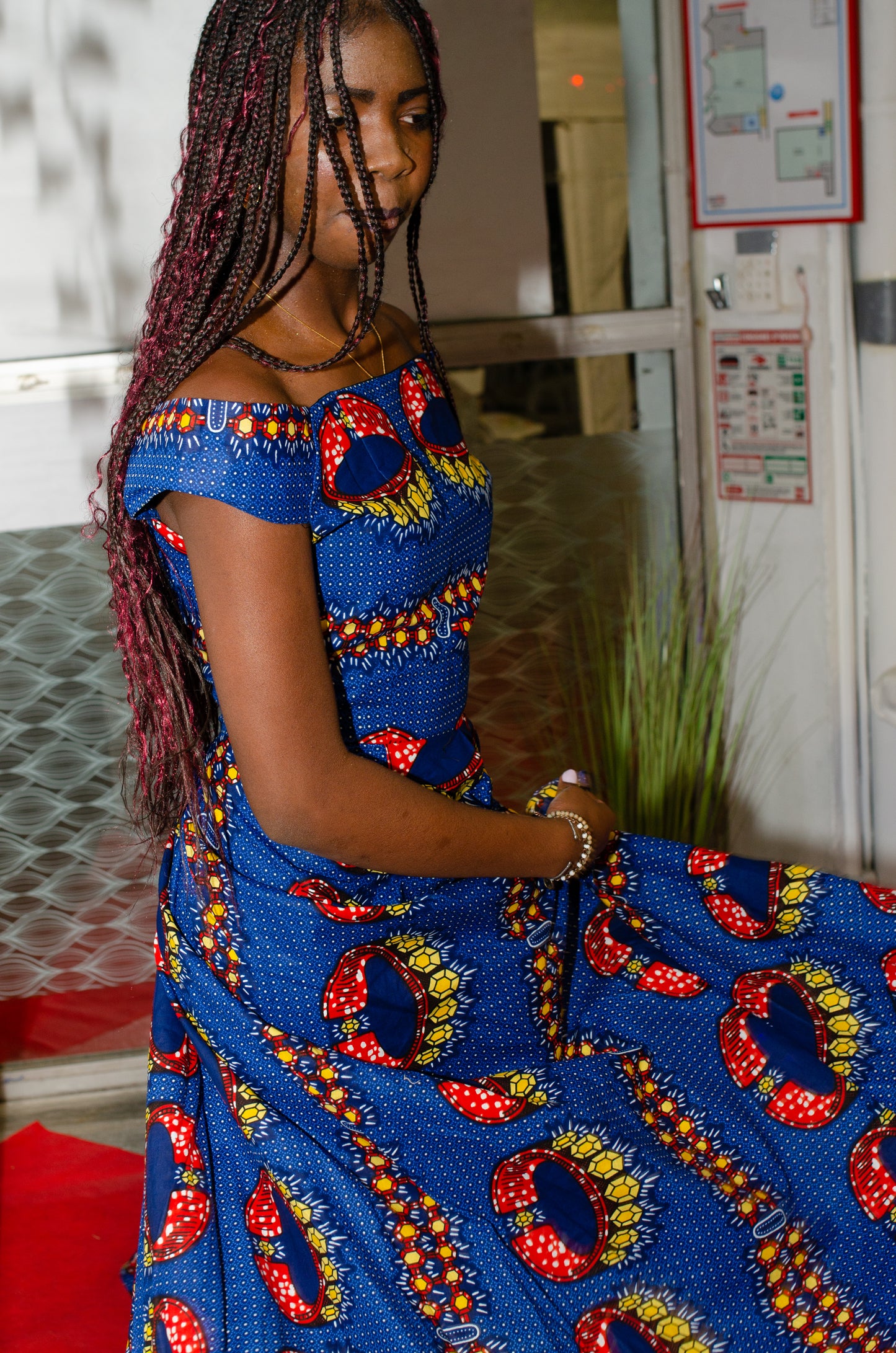 Robe longue Femme - Tissu Wax - ANKARA