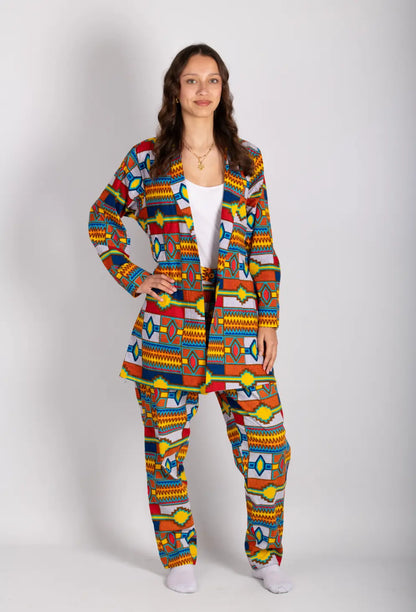 Ensemble coloré imprimé africain tissu wax - POLEL AM