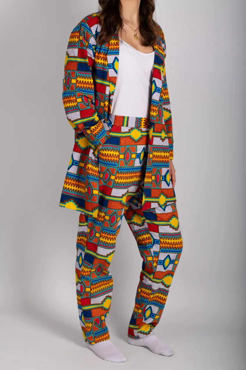 Ensemble coloré imprimé africain tissu wax - POLEL AM