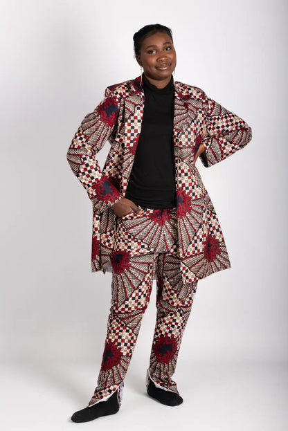 Ensemble femme imprimé africain tissu wax - POLEL AM
