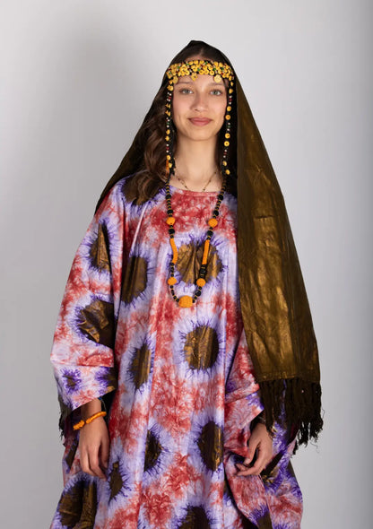 Robe ample femme imprimé africain tissu wax - POLEL AM
