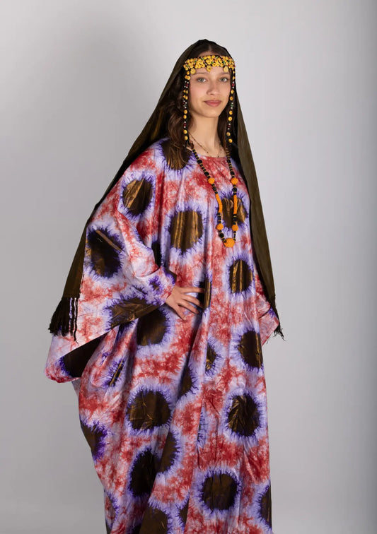 Robe ample femme imprimé africain tissu wax - POLEL AM