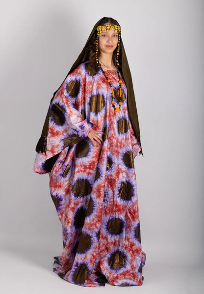 Robe ample femme imprimé africain tissu wax - POLEL AM
