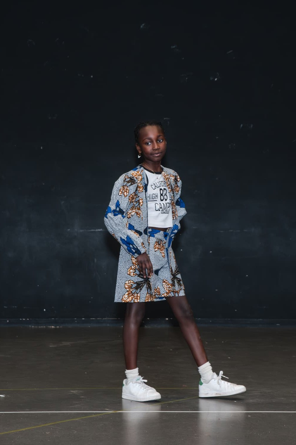 Ensemble chemise longue & short enfant - Tissu Wax - BONGANI - POLEL-AM