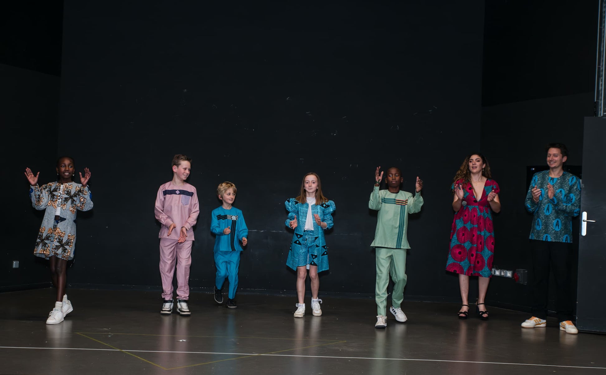 Ensemble haut manche longue & pantalon enfant - Tissu Wax - YAFA - POLEL-AM