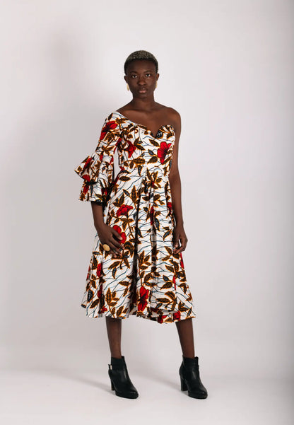 Robe imprimé africain tissu wax - POLEL AM