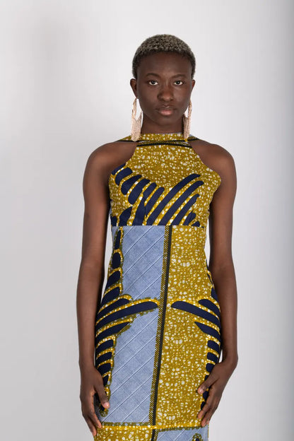Robe wax imprimé africain - POLEL AM